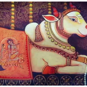 Nandi Acrylic painting on stretched canvas