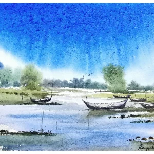 Watercolor Landscape Painting