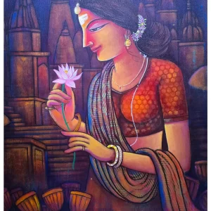 Worshipper Acrylic painting on canvas