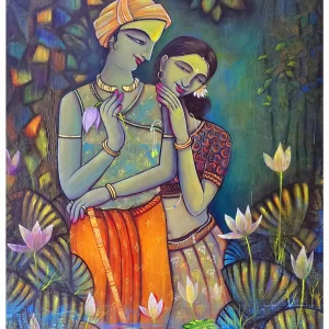 Divine love Acrylic painting on canvas