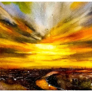Watercolor Landscape Painting