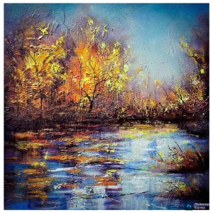 Landscape Painting Acrylic Knife Painting On Canvas