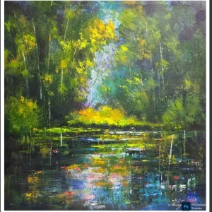 Landscape Painting Acrylic Knife Painting On Canvas