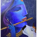 Krishna Acrylic painting