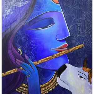 Krishna Acrylic painting