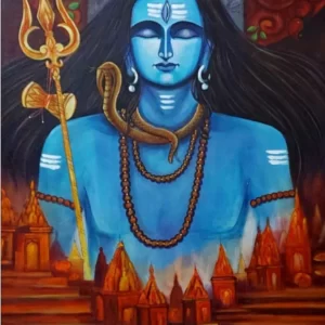 Shiva Acrylic painting on stretched canvas