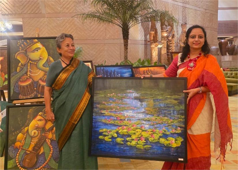 How My Mythology-Themed Paintings Connected With Viewers at Taj Bengal