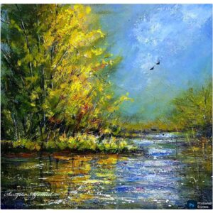 Acrylic Pallette Knife Painting