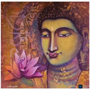 Acrylic Painting of Buddha