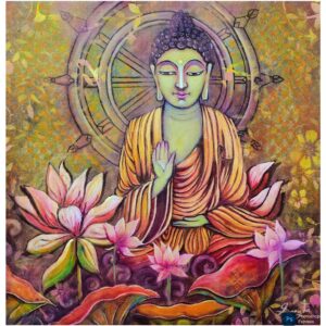 Acrylic Painting of Buddha